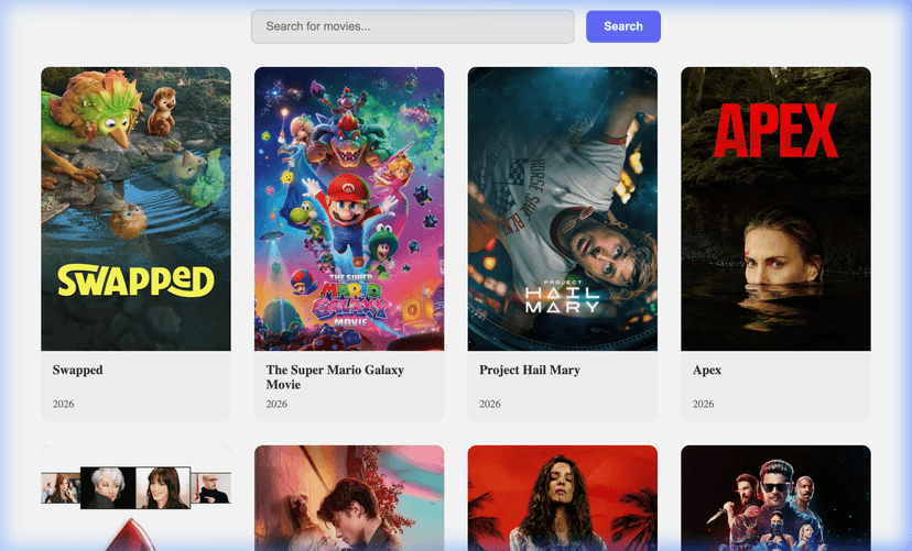 Movie App project image